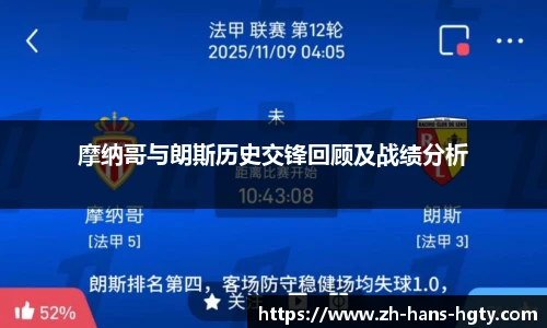 摩纳哥与朗斯历史交锋回顾及战绩分析